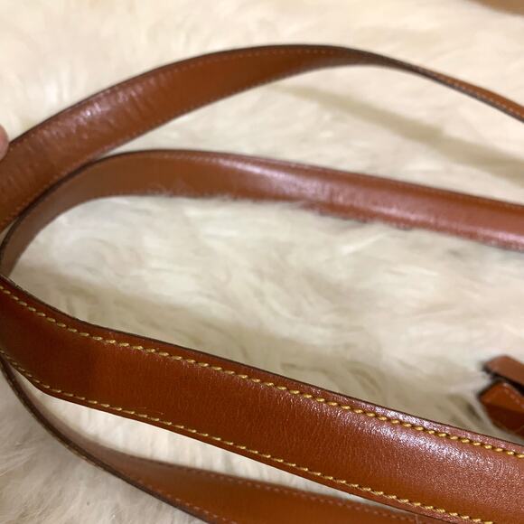 DOONEY & BOURKE Vintage All-Weather-Leather Black/Tan METRO ZIP ZIP Dome Handbag - Picture 14 of 16